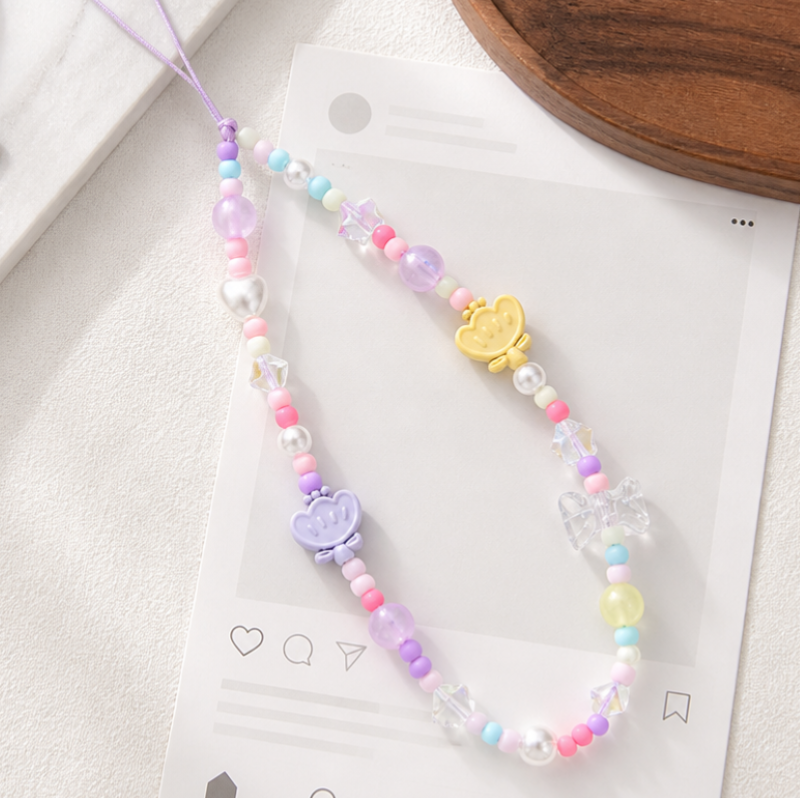 Charm phụ kiện túi thời trang nhiều màu IDIGO FA4 - 4011, móc khoá trang trí và phụ kiện treo túi dễ thương