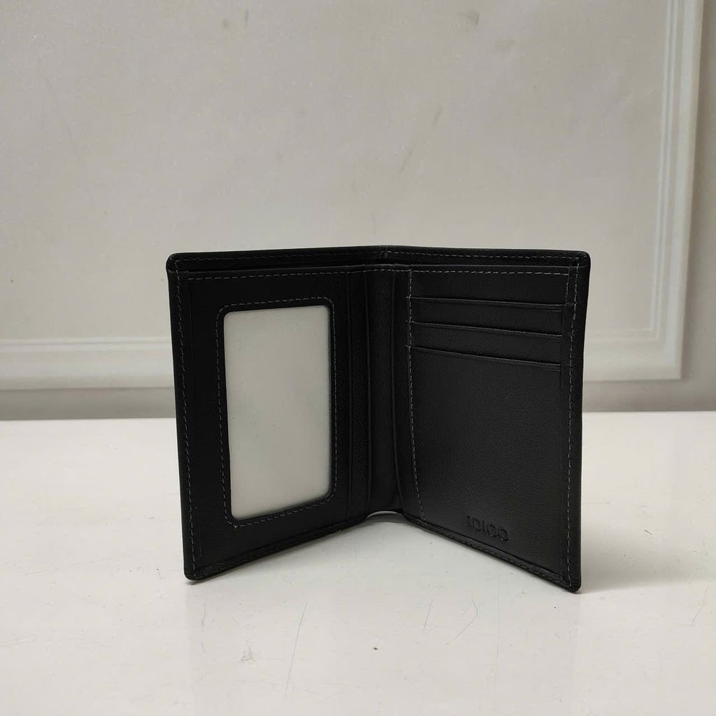 Ví nam da bò phom chữ nhật đứng, ví nam cầm tay lịch lãm tiện lợi IDIGO MW1 - 4328