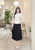  Áo cổ V cài nút bọc - D3312 
