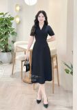  Đầm cổ vest eo nhấn cách điệu form dáng ôm - D3329 