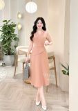  Đầm cổ vest eo nhấn cách điệu form dáng ôm - D3329 