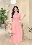  Đầm cổ sơ mi phối tay form dáng ôm - D3365 