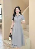  Đầm cổ sơ mi phối tay form dáng ôm - D3365 
