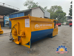 Máy trộn bê tông bồn ngang Hồng Hà 4,5 khối