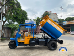 Máy trộn bê tông tự hành bồn ngang Hồng Hà 12 bao 3 bánh