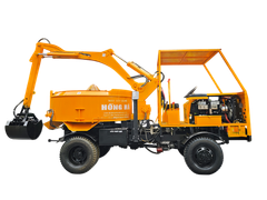 Máy trộn bê tông tự cấp liệu Hồng Hà 9 bao 2 cầu