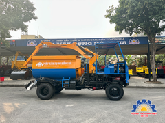 Máy trộn bê tông tự cấp liệu bồn ngang 21 bao 2 cầu động cơ 4 máy