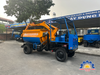 Máy trộn bê tông tự cấp liệu bồn ngang 21 bao 2 cầu động cơ 4 máy