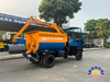 Máy trộn bê tông tự cấp liệu bồn ngang 24 bao 2 cầu động cơ 4 máy