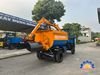 Máy trộn bê tông tự cấp liệu bồn ngang 21 bao 2 cầu động cơ 4 máy