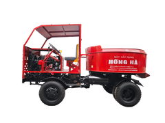Xe trộn bê tông tự hành 12 bao 2 cầu động cơ 4 máy