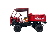 Xe trộn bê tông tự hành 9 bao 2 cầu động cơ 4 máy