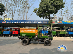 Máy trộn bê tông tự hành bồn ngang Hồng Hà 12 bao