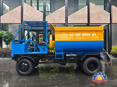 Máy trộn bê tông tự hành bồn ngang Hồng Hà 24 bao