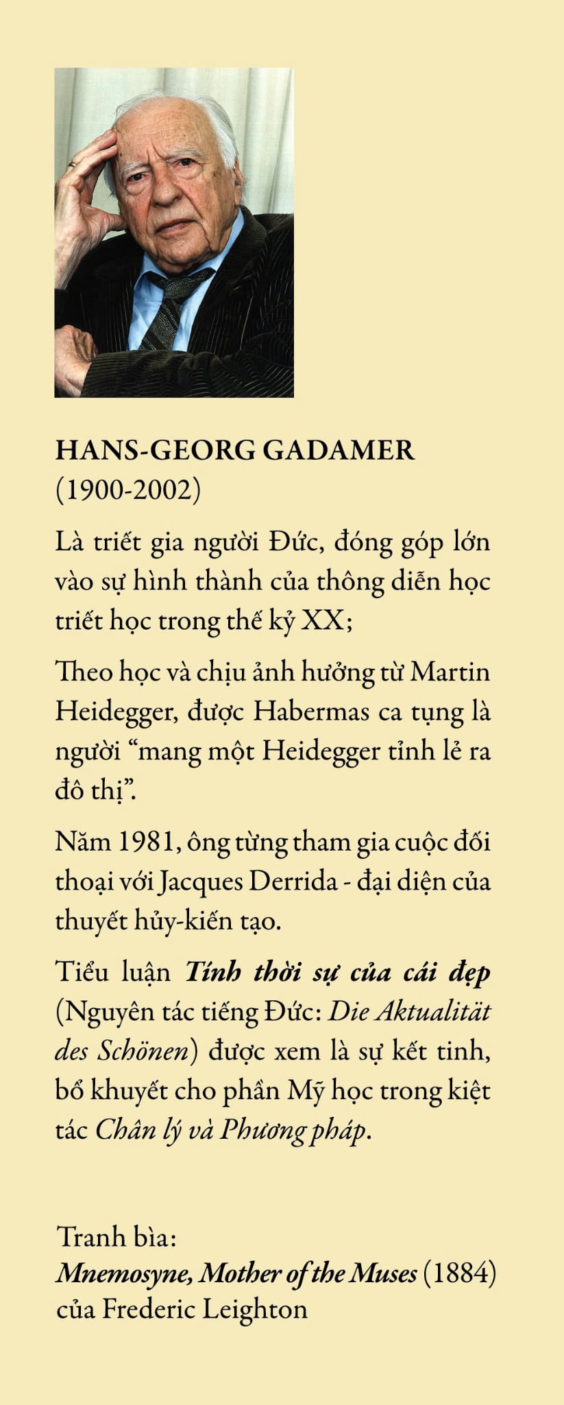 TÍNH THỜI SỰ CỦA CÁI ĐẸP - HANS-GEORG GADAMER