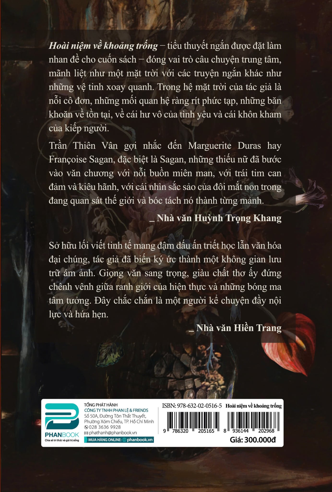 HOÀI NIỆM VỀ VỀ KHOẢNG TRỐNG (TIỂU THUYẾT) - TRẦN THIÊN VÂN (3 PHIÊN BẢN: TIẾNG VIỆT - TIẾNG ANH - TIẾNG PHÁP)