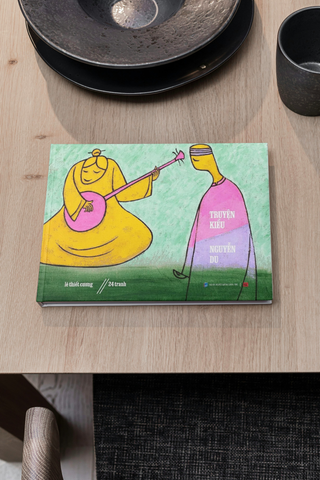 TRUYỆN KIỀU - NGUYỄN DU: 24 TRANH LÊ THIẾT CƯƠNG (SÁCH MÀU - BÌA CỨNG)