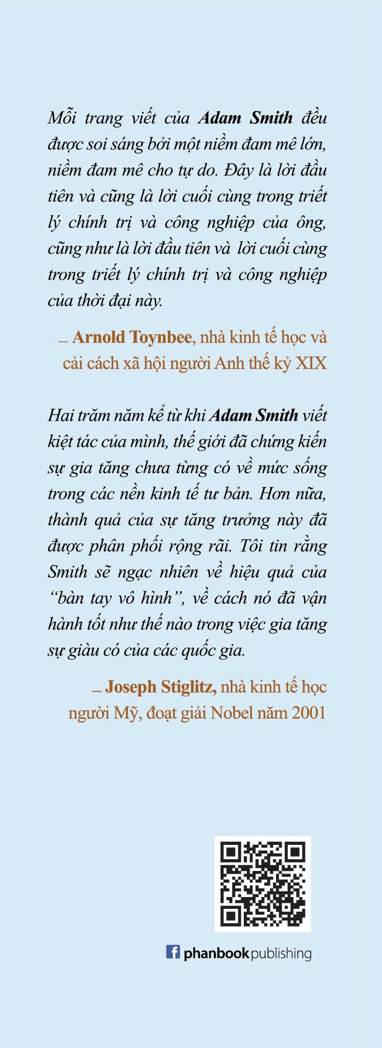 KỶ YẾU 300 NĂM ADAM SMITH (1723 - 2023) - NGƯỜI ĐẶT NỀN TẢNG CỦA KINH TẾ HỌC PHỒN VINH