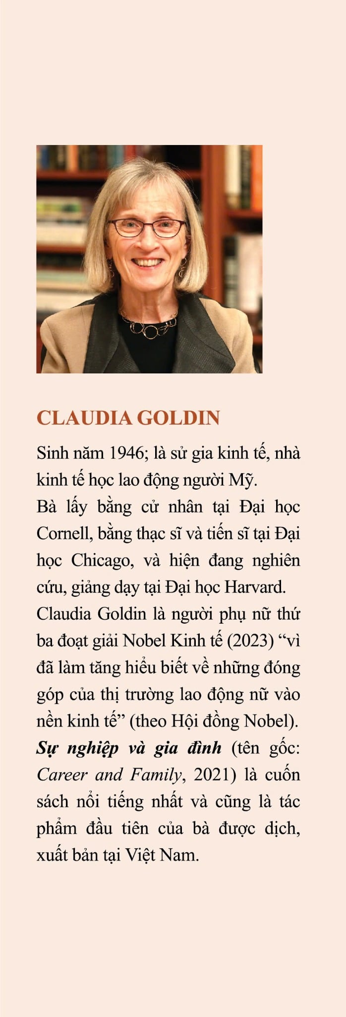 SỰ NGHIỆP VÀ GIA ĐÌNH - CLAUDIA GOLDIN