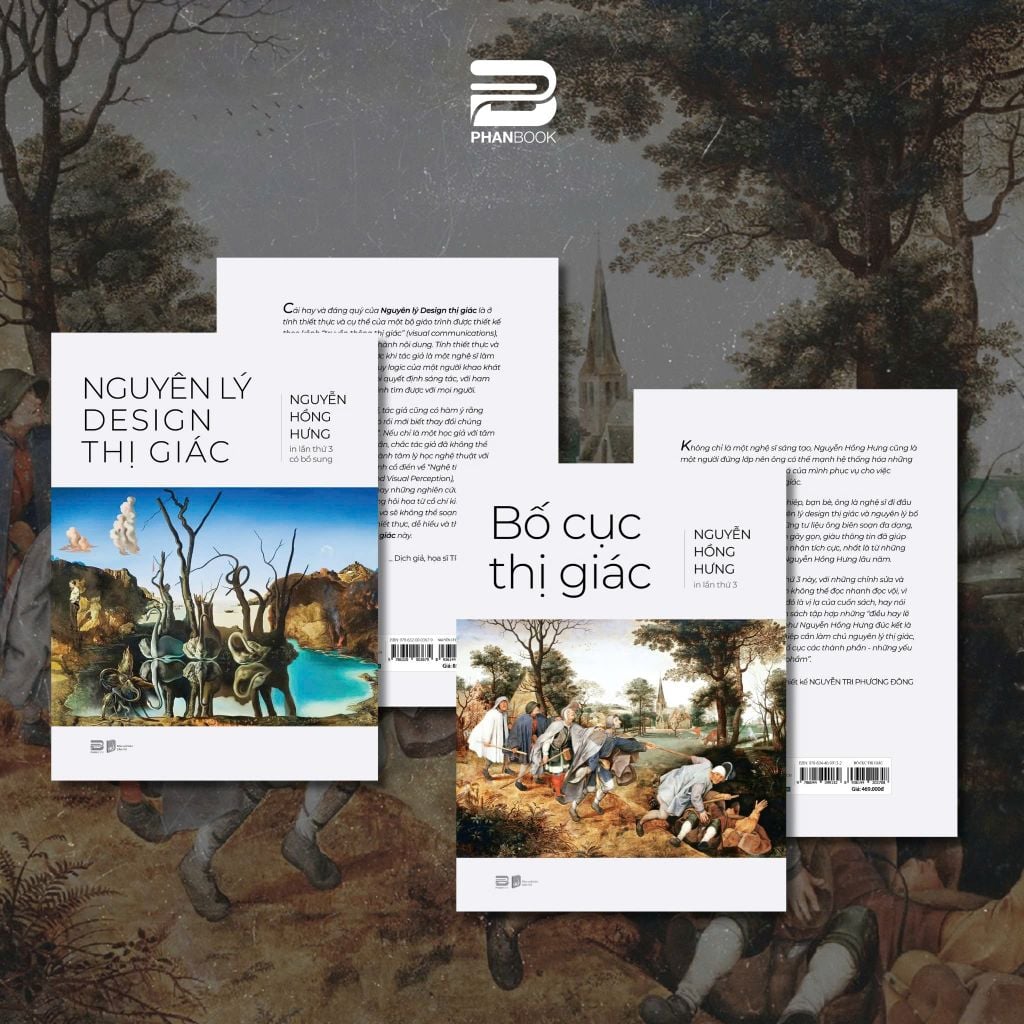 COMBO BỐ CỤC THỊ GIÁC & NGUYÊN LÝ DESIGN THỊ GIÁC (BÌA CỨNG - SÁCH MÀU)