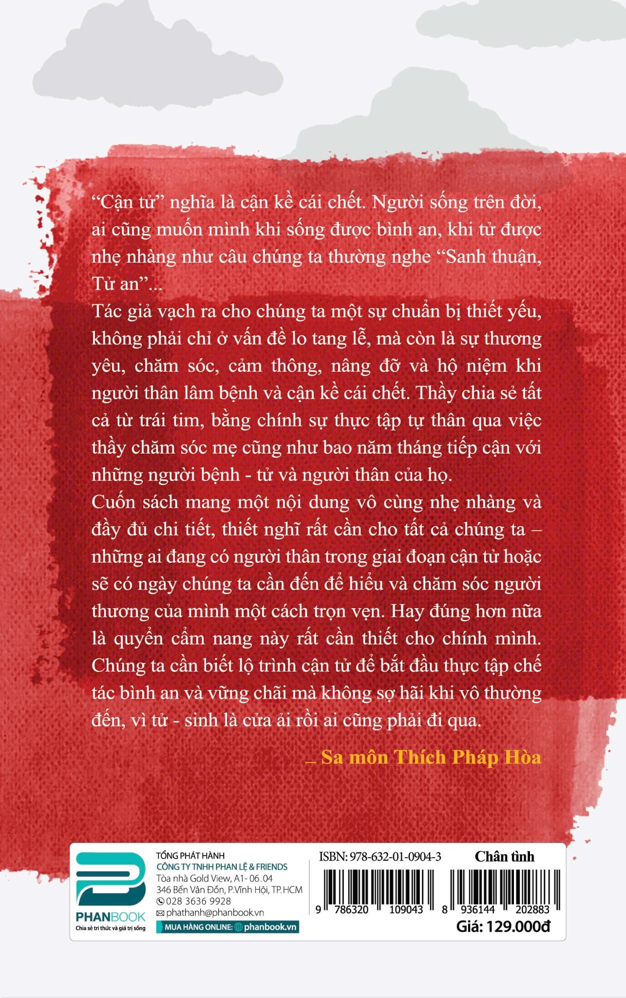 CHÂN TÌNH - CẨM NANG CHĂM SÓC NGƯỜI CẬN TỬ - THÍCH CHÂN PHÁP NGUYỆN