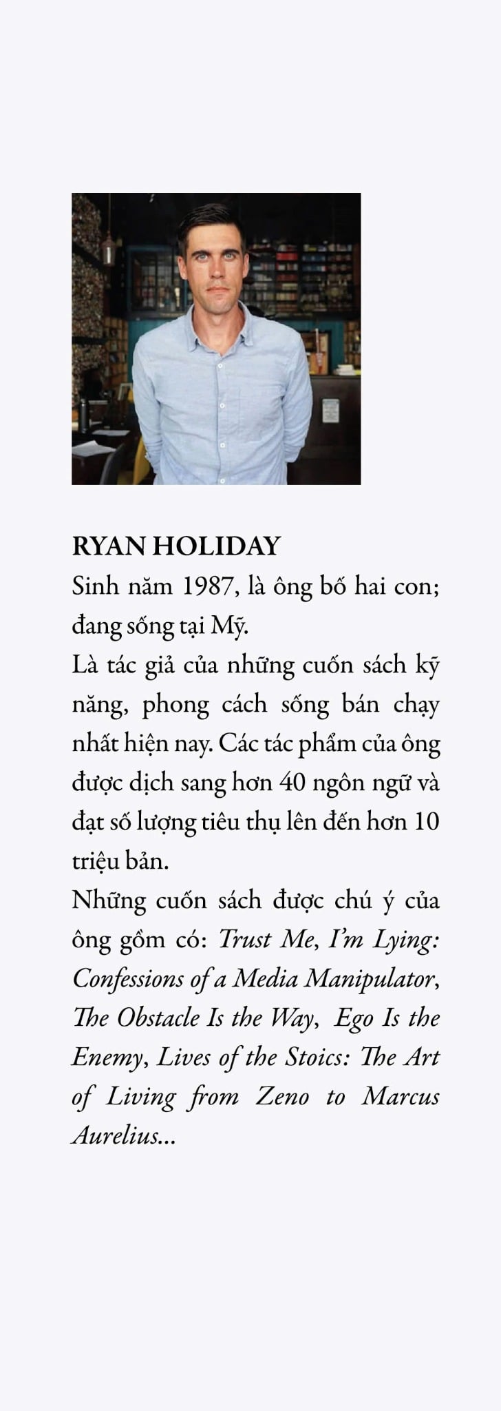 LÀM CHA TỪNG NGÀY - RYAN HOLIDAY