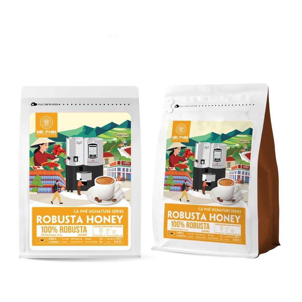Cà phê Mr. Phin Robusta Honey 250g