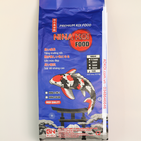 Cám cá KOI - 40% đạm (Tăng trưởng & Tăng màu)