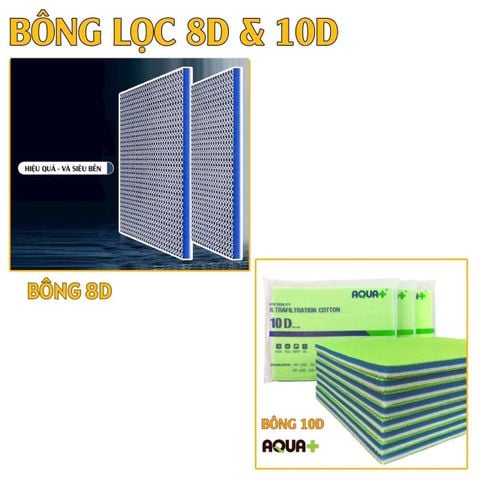 Bông Lọc Bể Cá 6D-8D-10D - Đẳng cấp lọc Cặn