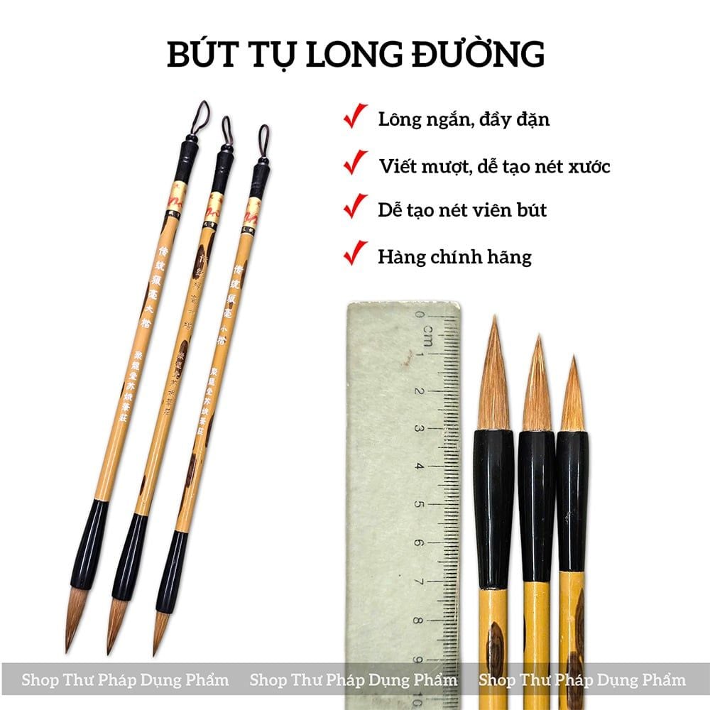 Bút lông hiệu Tụ Long Đường, Lan Đình Tụng viết thư pháp Việt font Hoa Nghiêm Lão Trọc TLĐ