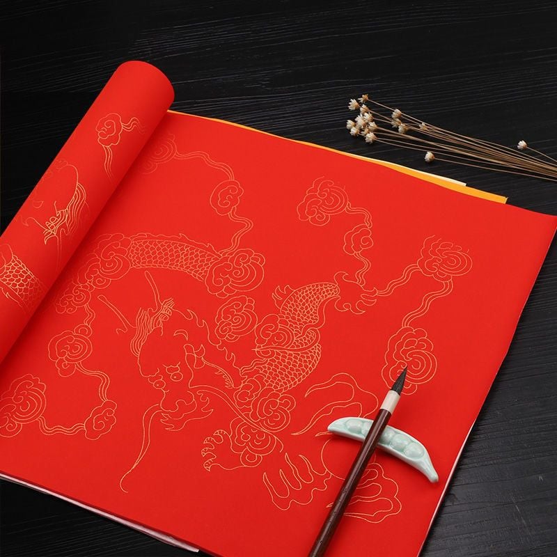 Giấy xuyến chỉ viết thư pháp, vẽ tranh thủy mặc các màu tờ 69x138cm GXC69