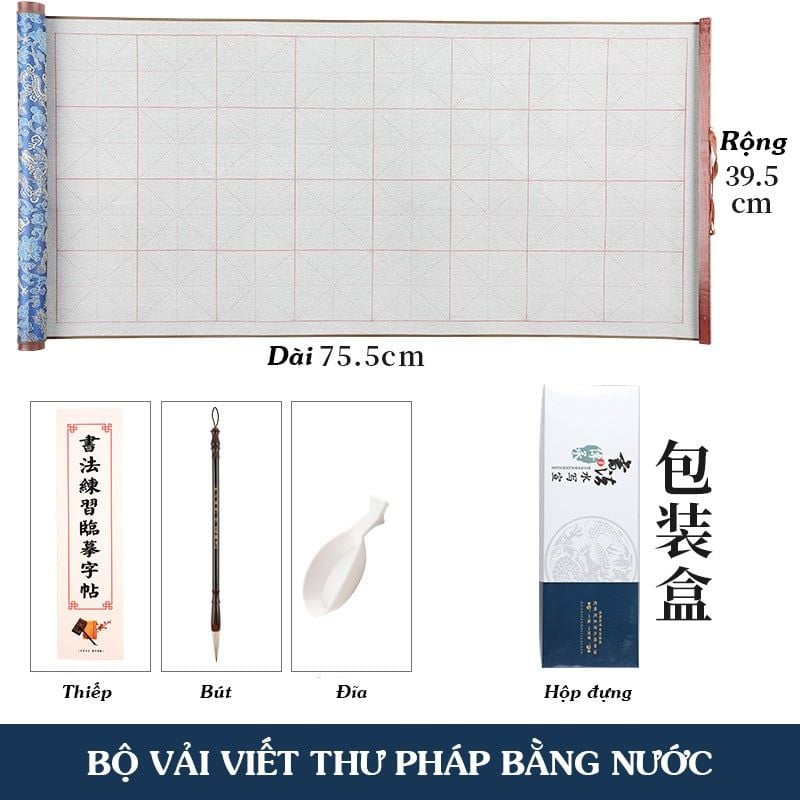 Vải thần kỳ viết nước vạn lần bọc gấm chống nhòe