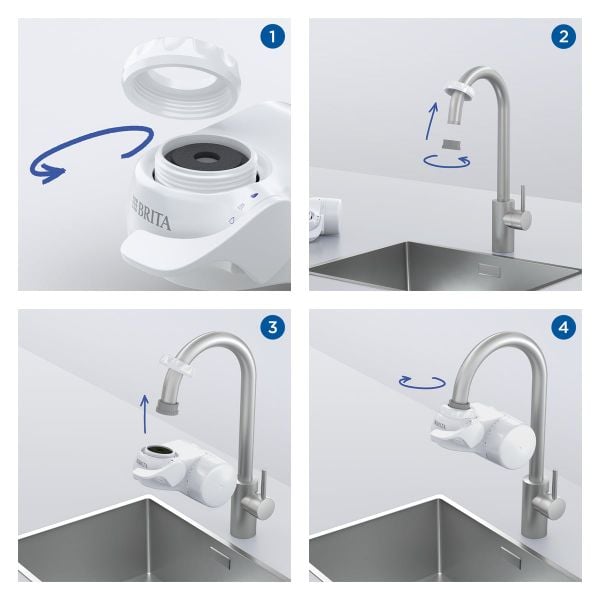 Thiết bị lọc nước tại vòi BRITA On Tap V-MF (có sẵn 1 lõi lọc On Tap V-MF cao cấp)