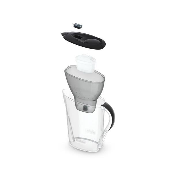 Bình lọc nước BRITA Marella Graphite 2.4L (có sẵn 1 lõi lọc Maxtra Plus 100L)