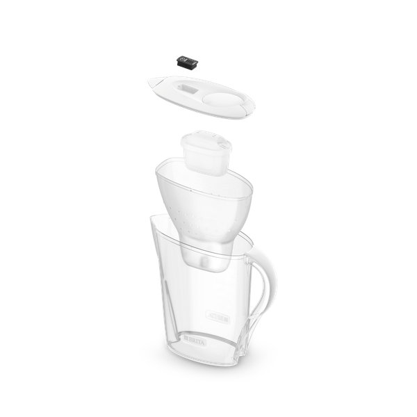 Bình lọc nước BRITA Marella Cool White 2.4L (có sẵn 1 lõi lọc Maxtra Plus 100L)