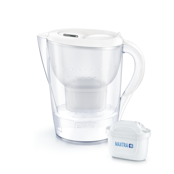 Bình lọc nước BRITA Marella XL White 3.5L (có sẵn 1 lõi lọc Maxtra Plus 100L)