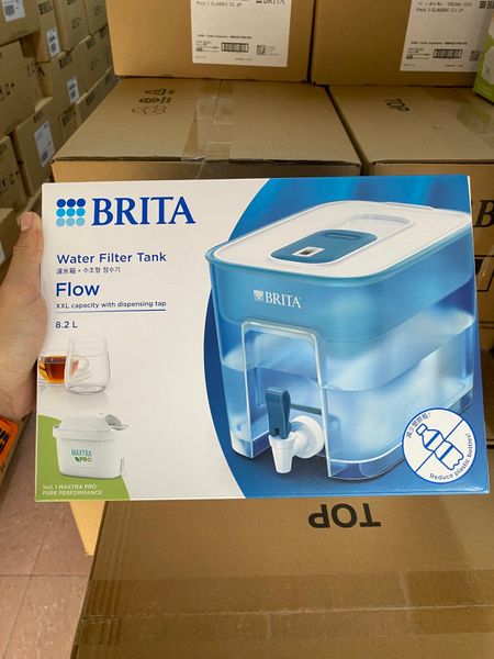 Combo Bình lọc nước BRITA Flow 8.2L + Hộp 6 lõi lọc BRITA Maxtra Pro