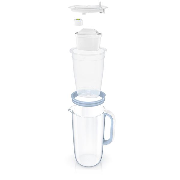 Bình lọc nước BRITA thủy tinh Glass Jug One 2.5L (có sẵn 1 lõi Maxtra Pro)