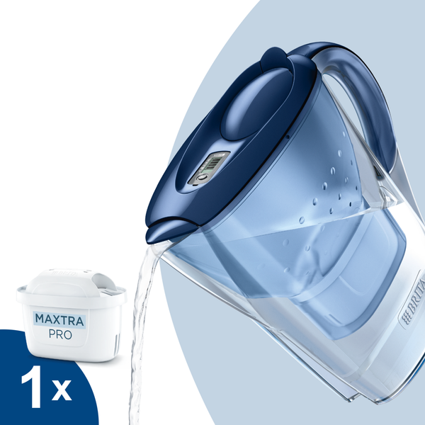 Bình lọc nước BRITA Marella Cool Blue 2.4L (có sẵn 1 lõi lọc Maxtra Plus 100L)