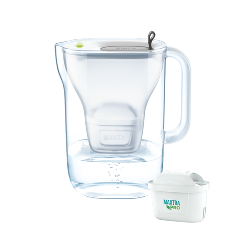 Bình lọc nước BRITA Style Grey 2.4L (có sẵn 1 lõi lọc Maxtra Pro & SmartLight) - No box