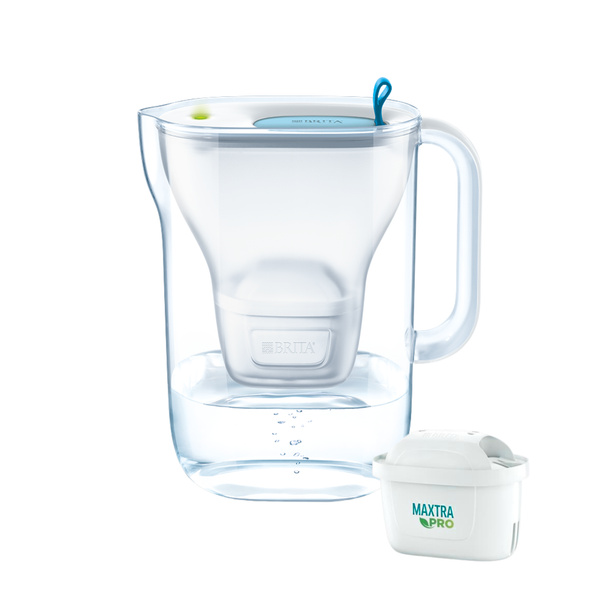 Bình lọc nước BRITA Style Blue 2.4L (có sẵn 1 lõi lọc Maxtra Pro & SmartLight) - No box