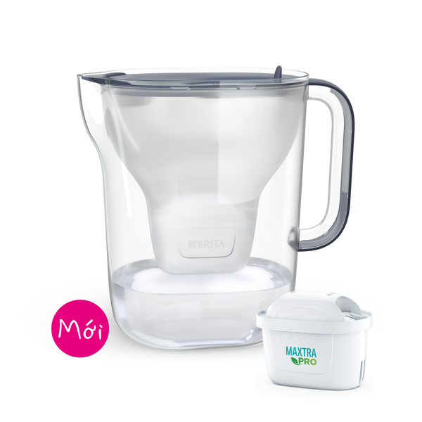 Bình lọc nước BRITA Style Essential XL Stone Blue 3.6L (có sẵn 1 lõi lọc Maxtra Pro 150L)