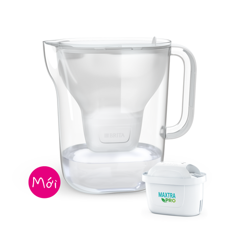 Bình lọc nước BRITA Style Essential XL White 3.6L (có sẵn 1 lõi lọc Maxtra Pro 150L)