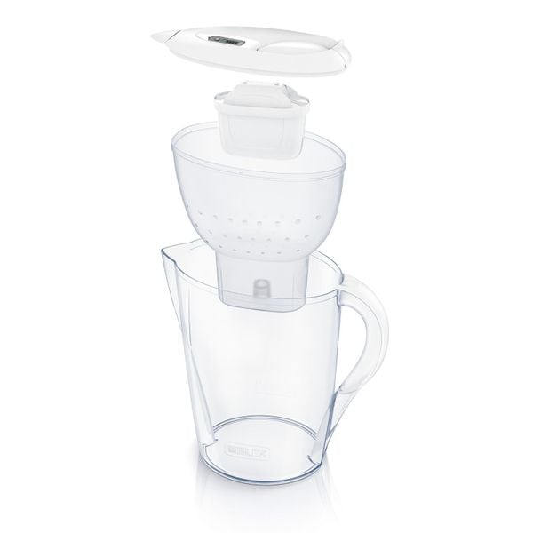 Bình lọc nước BRITA Marella XL White 3.5L (có sẵn 1 lõi lọc Maxtra Pro 150L)