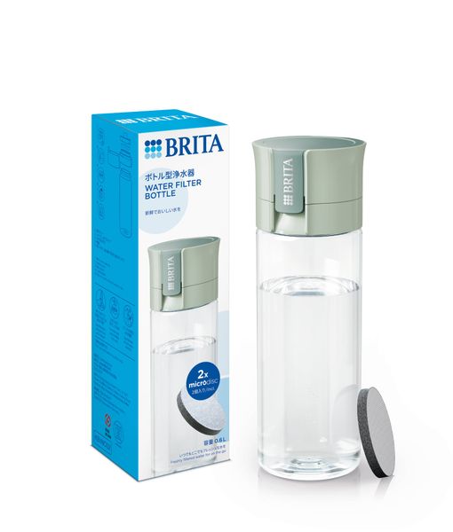 Bình lọc nước BRITA Vital Light Green 600ml (có sẵn 2 đĩa lọc Micro Disc)