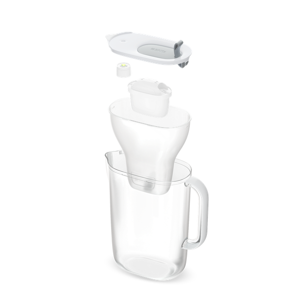 Bình lọc nước BRITA Style Grey 2.4L (có sẵn 1 lõi lọc Maxtra Pro & SmartLight) - No box