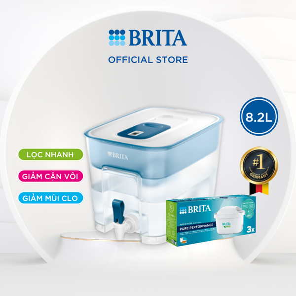 Combo bình lọc nước Flow 8.2L + Hộp 3 lõi lọc Maxtra Pro