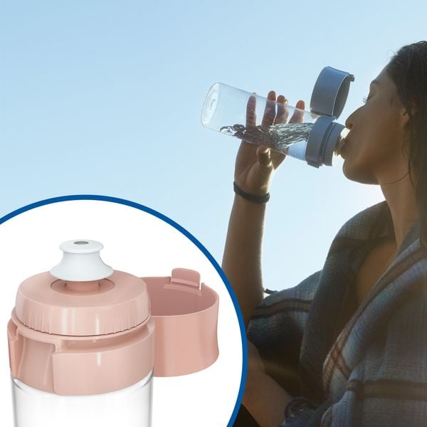 Bình lọc nước BRITA Vital Mauve-Rose 600ml (có sẵn 2 đĩa lọc Micro Disc)