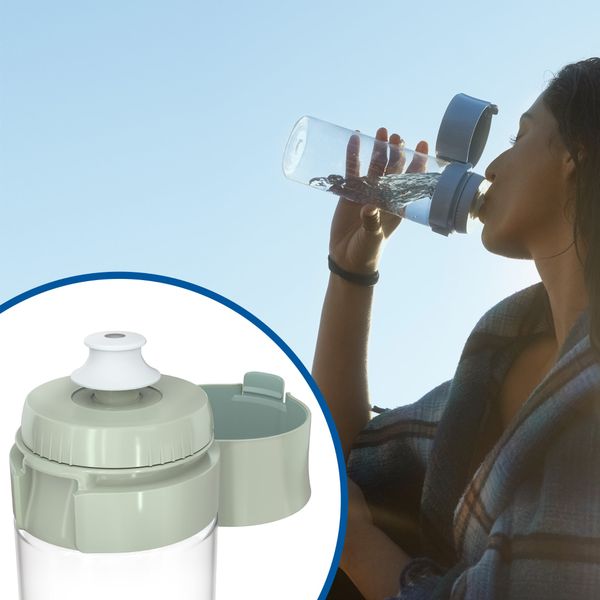 Bình lọc nước BRITA Vital Light Green 600ml (có sẵn 2 đĩa lọc Micro Disc)