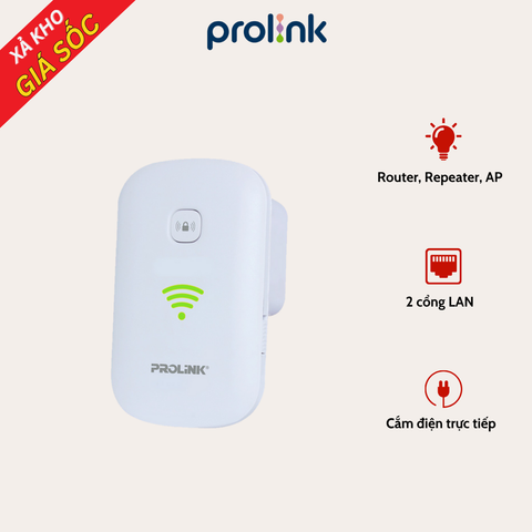 Bộ Mở Rộng Sóng Wifi Prolink PEN1201 3 Trong 1 – Nhỏ Gọn, Đa Năng, Giá Tốt Chính Hãng